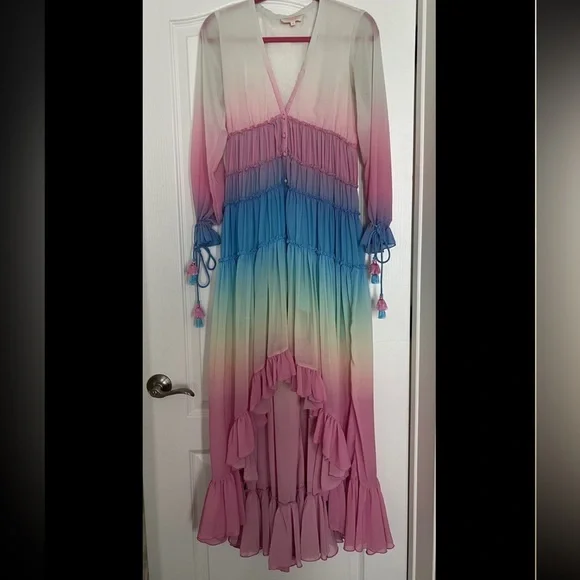 Rococo Sand Dresses | Rococo Sand Ciel Rainbow Maxi Dress | Color: Blue/Pink | Size: Xs | Comp7939's Closet